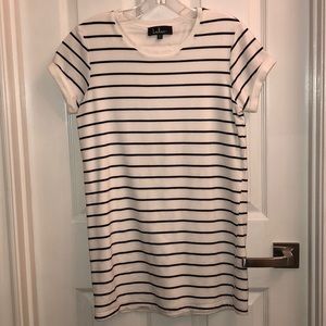 Cute & Casual tee shirt dress with a twist!!!